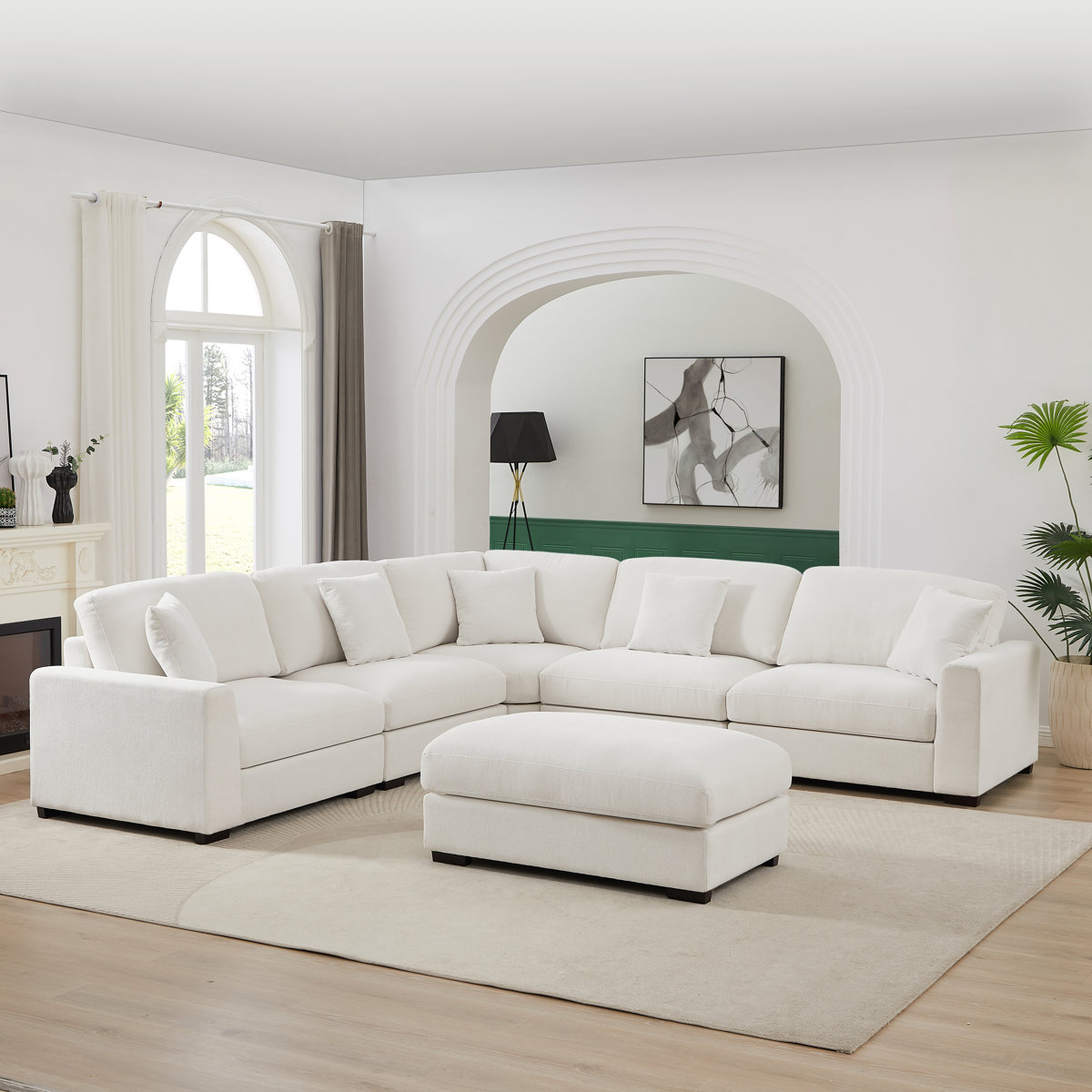 Eugenija Upholstered Sectional Reversible