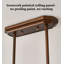 Pied de lampe en fer de style américain avec abat-jour en verre-314998719-314998716