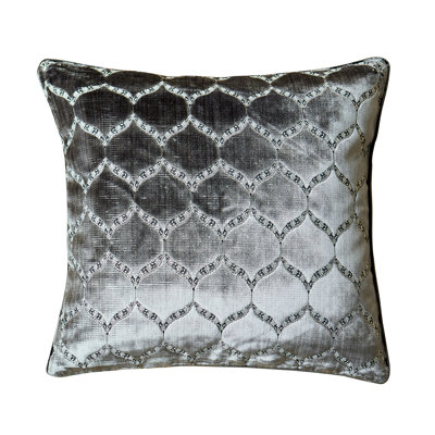 Housse de coussin réversible en velours abstrait