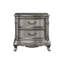 Table de chevet en bois avec 2 tiroirs