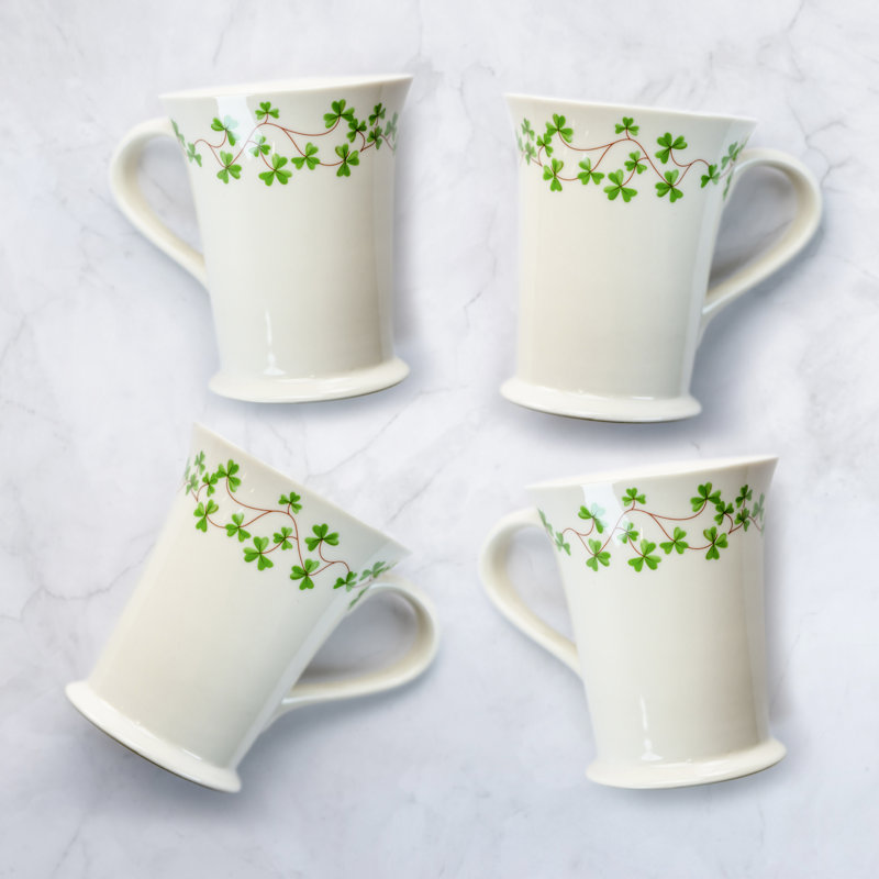 Clover Vine Porcelain Coffee Mug