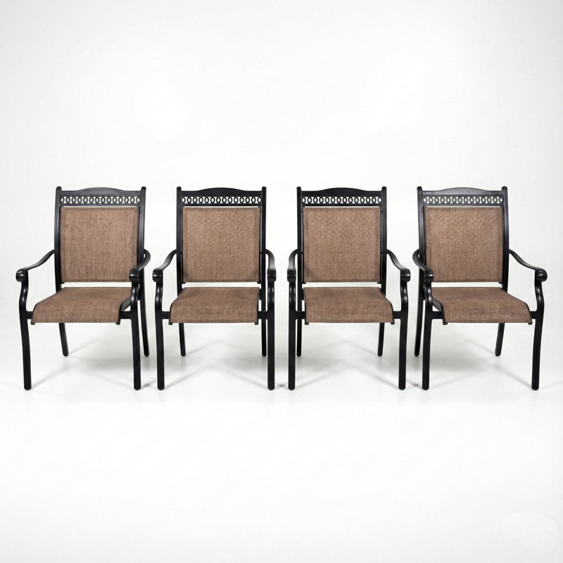 MEDRINO PVC-coated polyester Chair Pack of 4