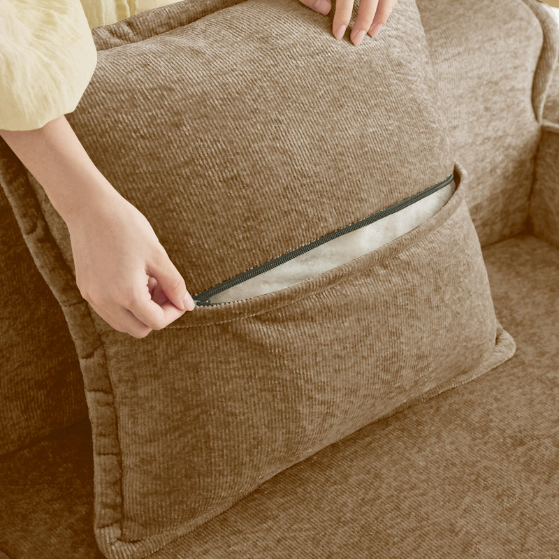 Velours pour canapé LSF & RSF, Brun, H 31,1 po x l 78,74 po x P 38,2 po