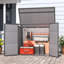 Resin Outdoor Storage Cabinet Outdoor With Lockable Openable Lid