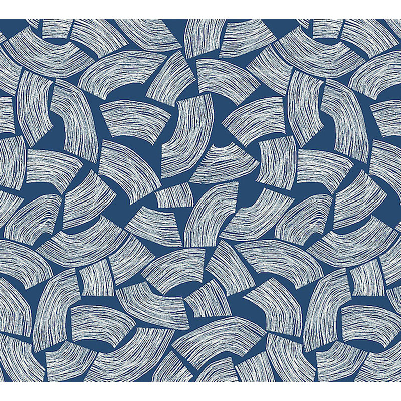 Rouleau géométrique Cadesha, Bleu