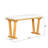Farmhouse Modern Solid Wood Dining Table – Space-Saving Design