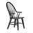 Hahira Rectangular Dining Table Set w/ 6 Black Windsor Back Dining Chairs-1105832288