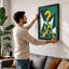 Questions in Motion Geometric - Framed Print-1266076288-1266076301