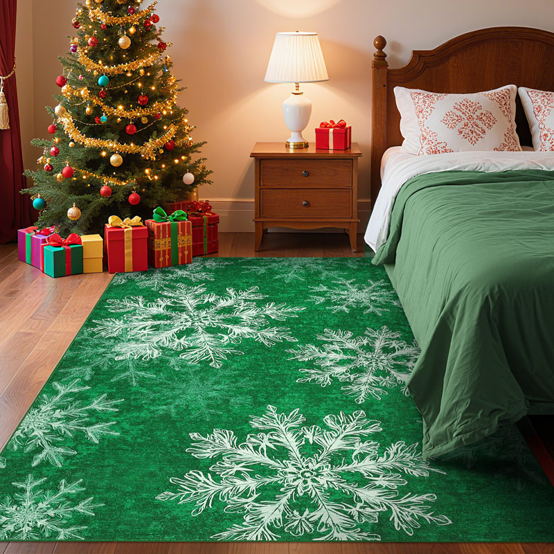 Tapis Christmas Christmas, Rectangle 8' x 10'