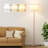 61'' Modern Floor Lamp With Shade(without Bulb), Tall Lamps For Living Room, Bedroom, Office, Dining Room-634905780-634905766