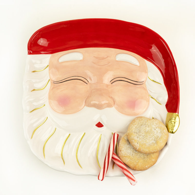 The Holiday Aisle® Katrinia Dolomite Platter, Red