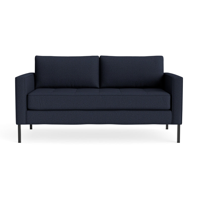 MTO - Paramount Sofa Metal Legs, 32" H x 66" W x 34" D, Kvadrat Autumn Navy