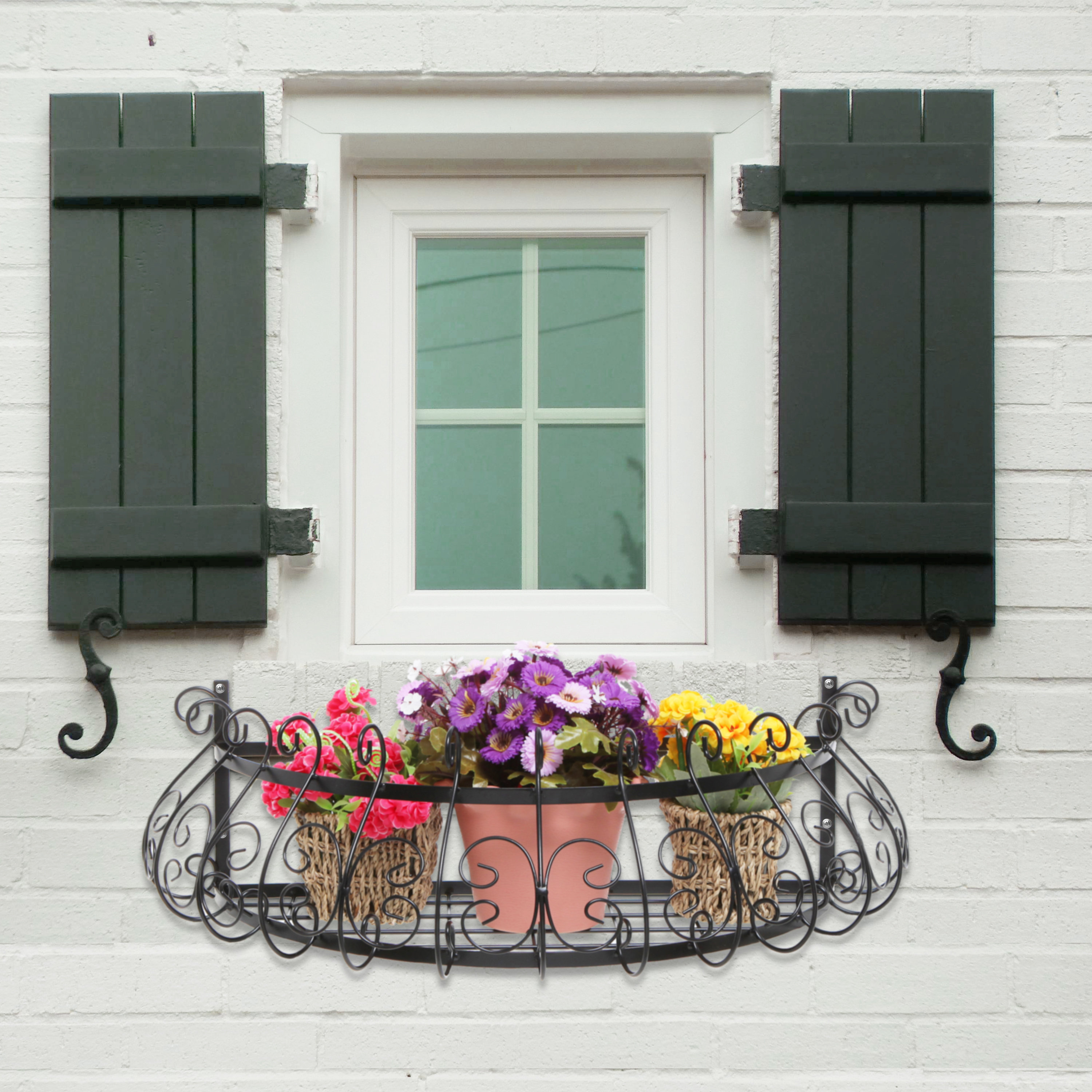 Winston Porter Scrollwork Metal Wall Planter & Reviews | Wayfair
