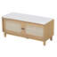 Banc de rangement en rotin avec rangement Boho-2020695337