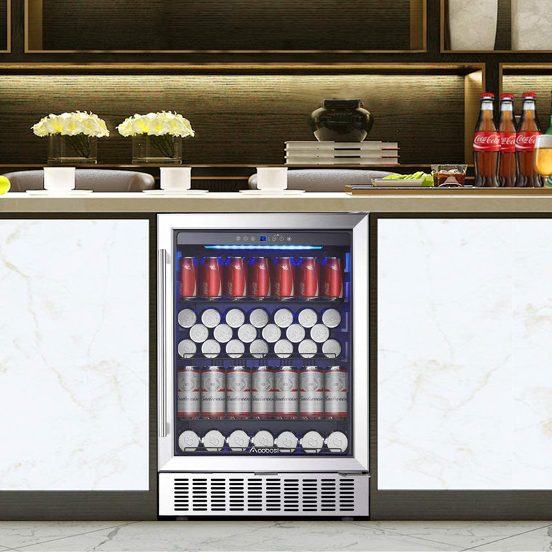 AOBOSI 23.43'' W 164 Cans (12 oz.) Beverage Cooler
