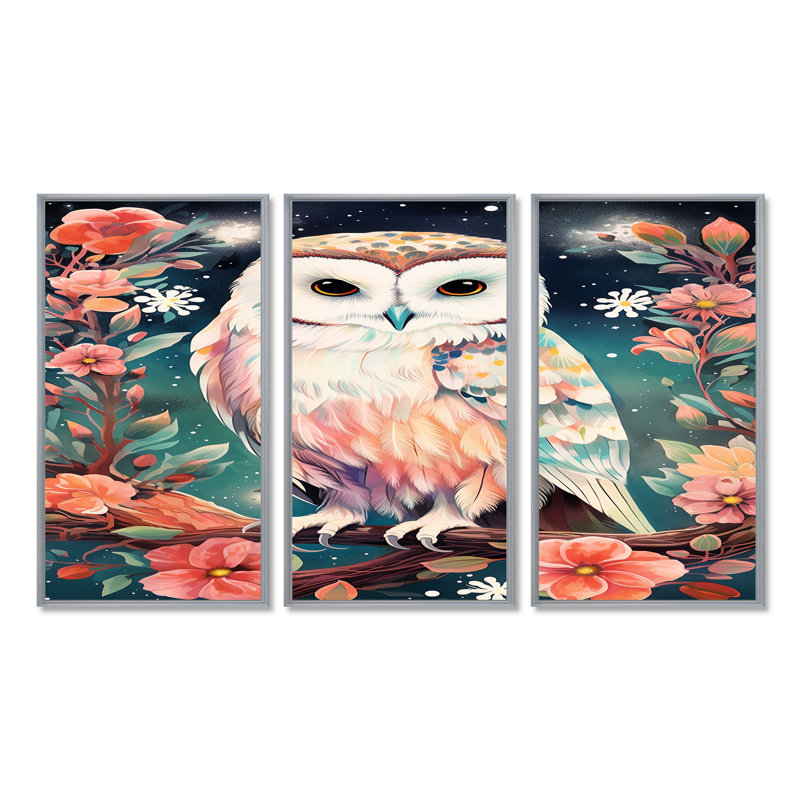 Ensemble de décorations murales Dahill, Encadrement argenté, H 40 po x l 60 po x P 1 po