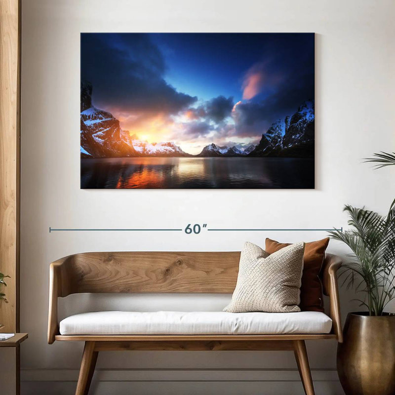 Lac Alvord Lofoten Island, H 32 po x l 48 po