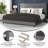 Upholstered Platform Bed with Wingback Headboard, Mattress Foundation with Slatted Supports-210624985-210624986