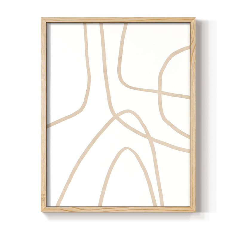 «Clean Contour II», reproduction encadrée - bois massif, H 21 po x l 17 po