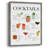 Cocktail Chart Framed Print - Solid Wood-884594950