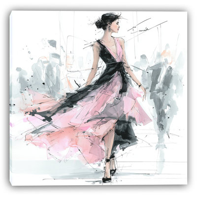 Runway Motion I Wrapped Canvas Wall Art