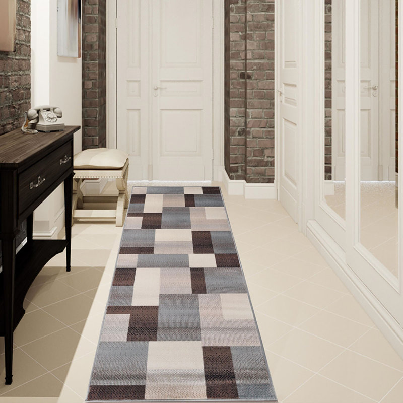 Tapis gris résistant aux taches