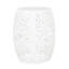 Table d'appoint contemporaine en fer blanc - motif de feuilles tropicales coupées, 16,01 po X 20,11 po, sans assemblage côté chic-273674328