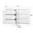 Modern White 6 Drawer Dresser-1821019926