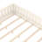 Queen Size Kids Floor Bed With Fence And Built-in Bookshelf,Queen Size Montessori Floor Bed With Slats And Safety Guardrail,Easy Assemble Montessori Beds for Kids,Beige Floor Beds-757108465