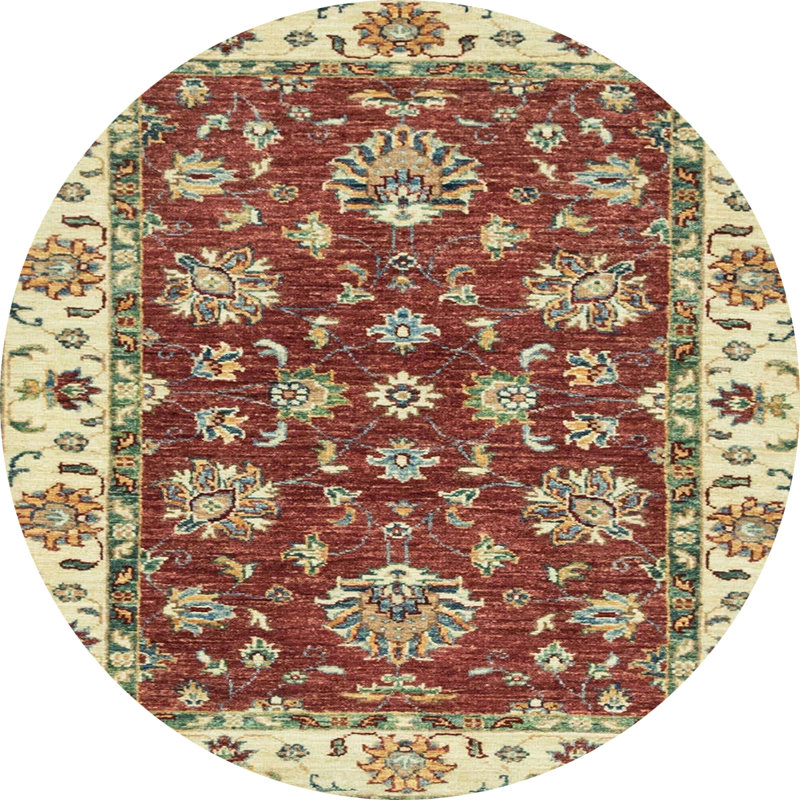 Tapis abstrait multicolore Abdalmalak, Rond 6 pi
