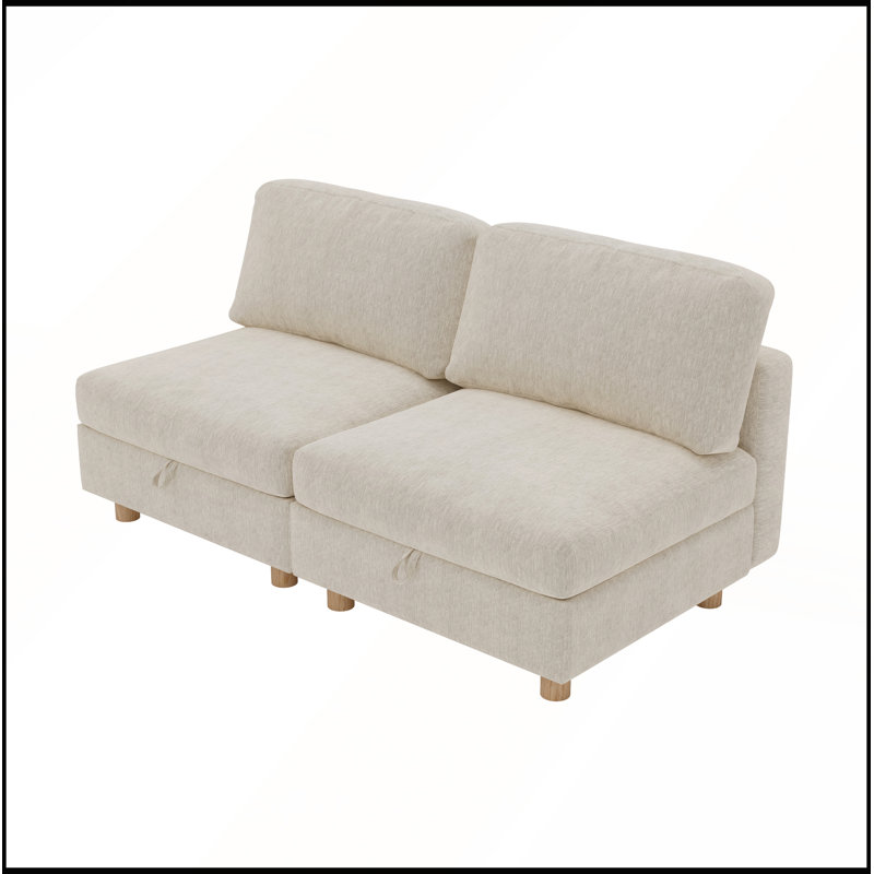 Canapé modulaire modulaire avec rangement convertible, ensemble de tissu pliant multifonctionnel pour des espaces de vie flexibles