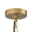 Luminaire suspendu style cône à 5 lumières