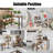 3 Tier Adjustable Kitchen Corner Shelf Spice Storage Rack Black-124932031-124932034