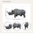 Rhinoceros Garden Statue
