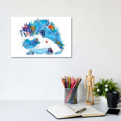 Hedgehog by Jo Lynch - Wrapped Canvas Gallery-Wrapped Canvas Giclée