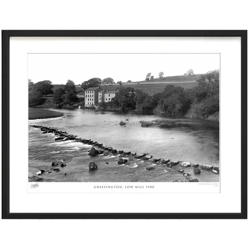 Grassington, Low Mill 1900 - Single Picture Frame Print, 60cm H x 80cm W x 2.3cm D