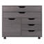 Armoire mobile à 3 compartiments Comacho, gris anthracite