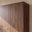 Spacious, timeless wardobe with 3 turning doors and 2 drawers, engineered wood, light beige, 205.9 cm W x 200.1 cm H x 58.8 cm D