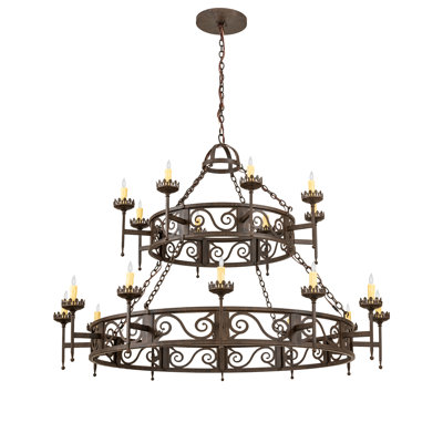 Majella 20 - Light Dimmable Tiered Chandelier