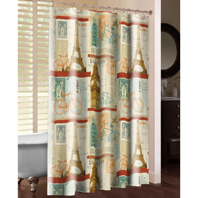 Postcard From Europe Shower Curtain