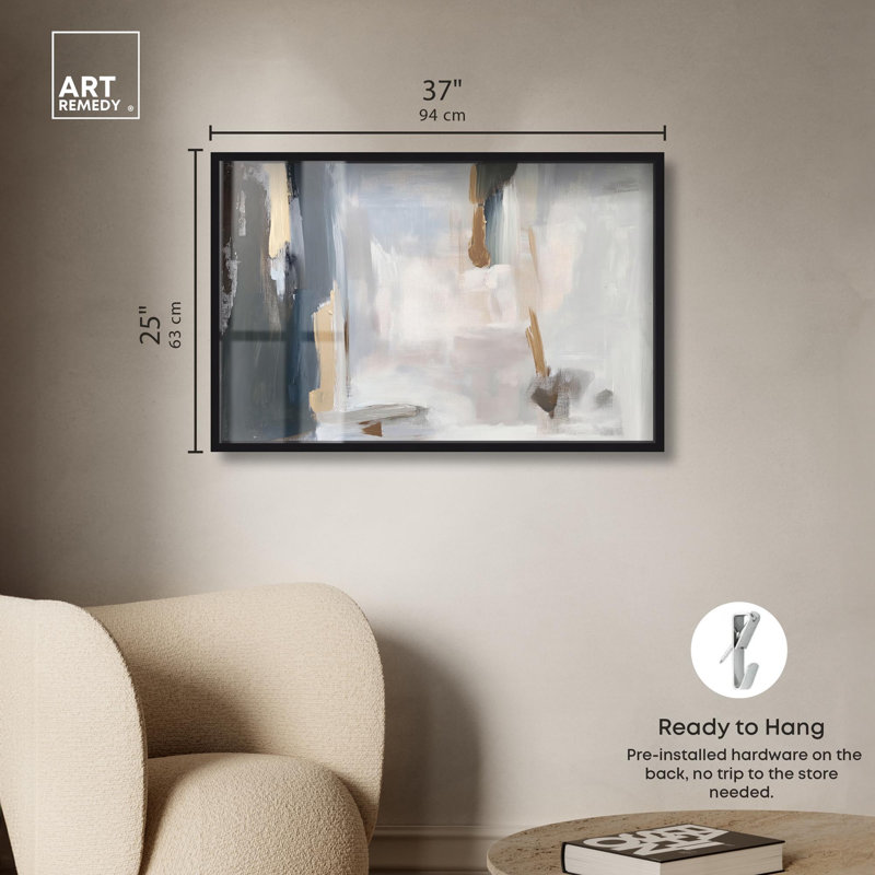 «Shadowbox III» par Art Remedy, H 25 po x l 37 po, Noir