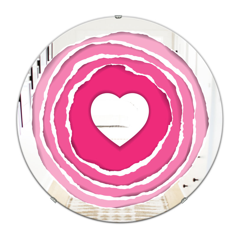 Miroir mural Love at First Sight, H 23,6 po x l 23,6 po