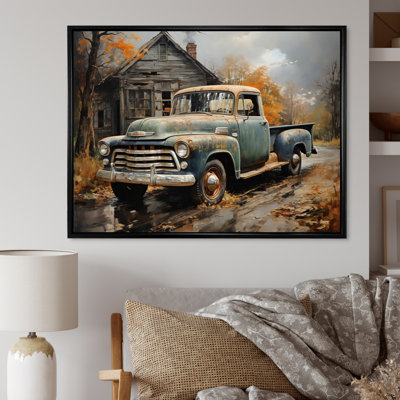 Impression sur toile Pickup Truck Atmosp sphérique Impressionism II