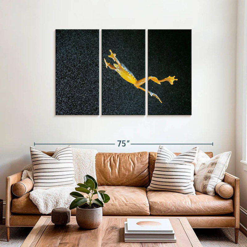Leaping Leaf Frog, 36" H x 57" W