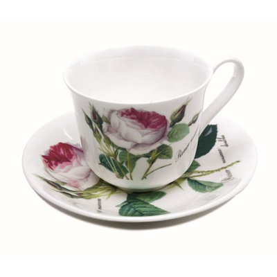Bone China Teacup and Saucer