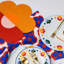 Floral Linen Patchwork Placemats in Amber/Rust/Pink