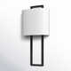 Dayna Single Light Steel Dimmable Flush Mounted Sconce