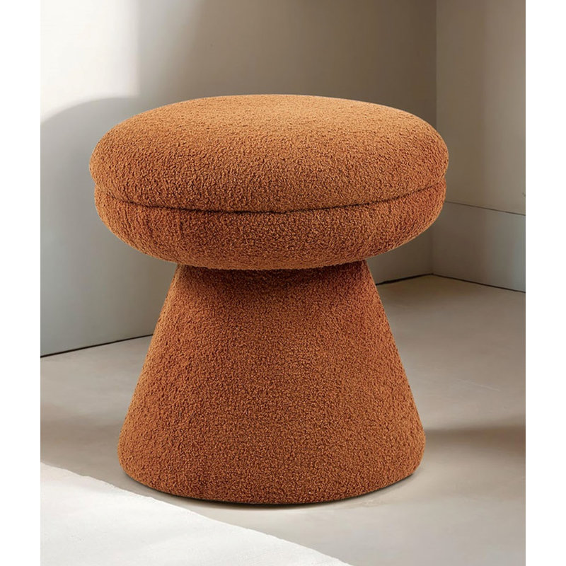 Contemporary 1Pc Round Top Accent Stool