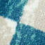 Tapis bleu à motif géométrique-22862952