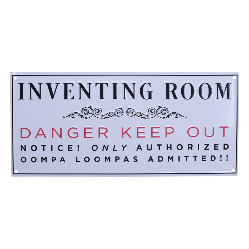 Inventing Room Tin Sign